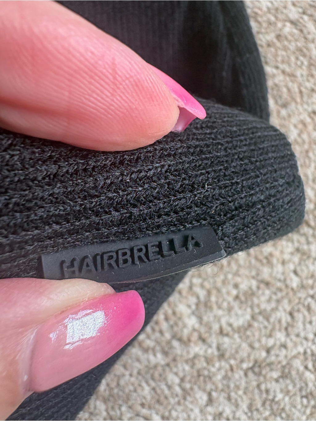 Hairbrella Black Unisex Cuffed Beanie With A Satin Lining Nwt — image 2 of 8